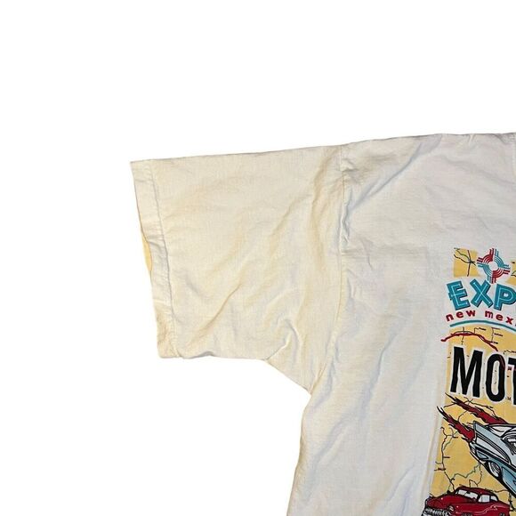 2004 Headlights on the Mother Road New Mexico T-Shirt Size XL White y2k - Picture 4 of 9